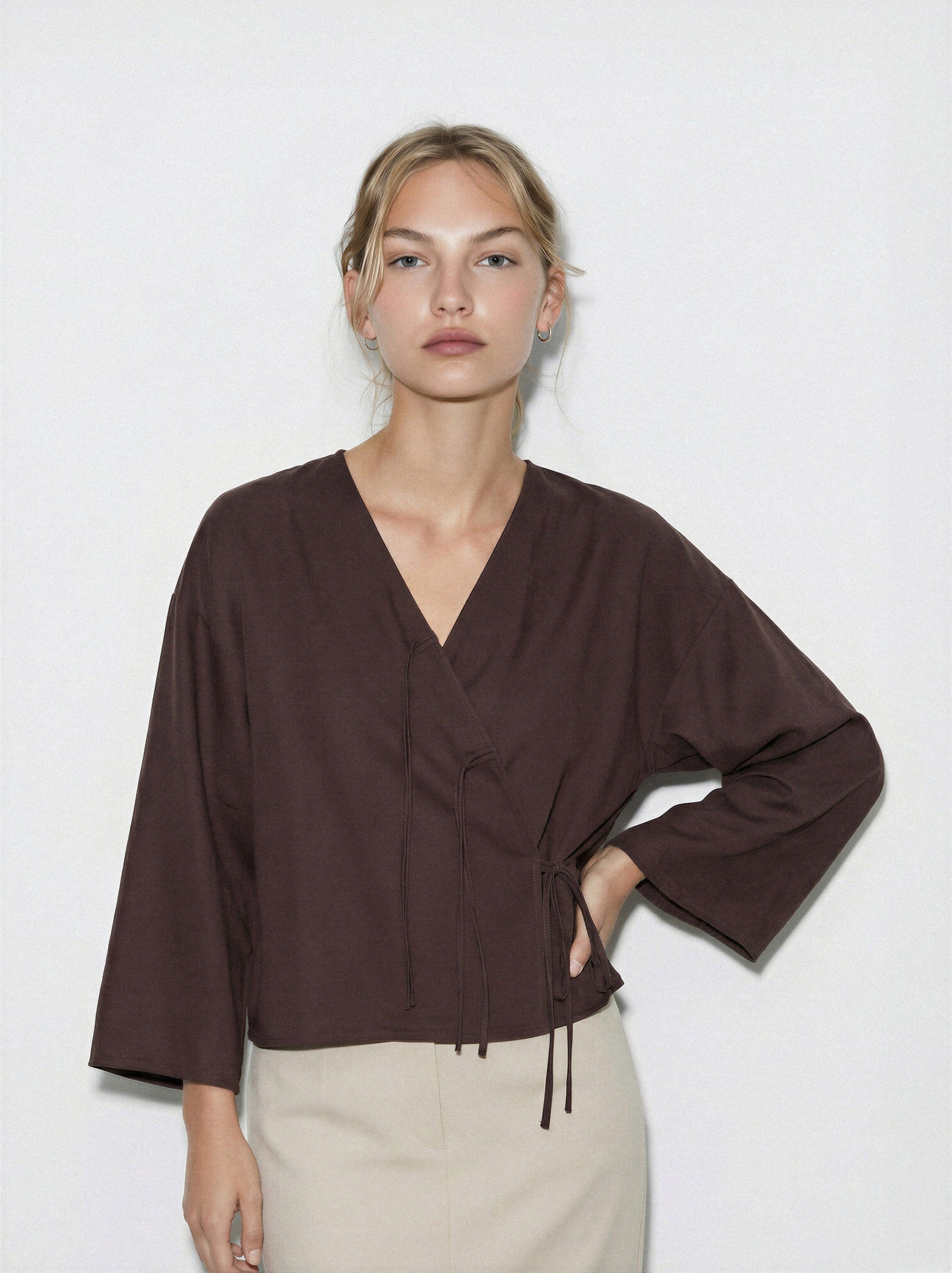 Wrap Tie Blouse