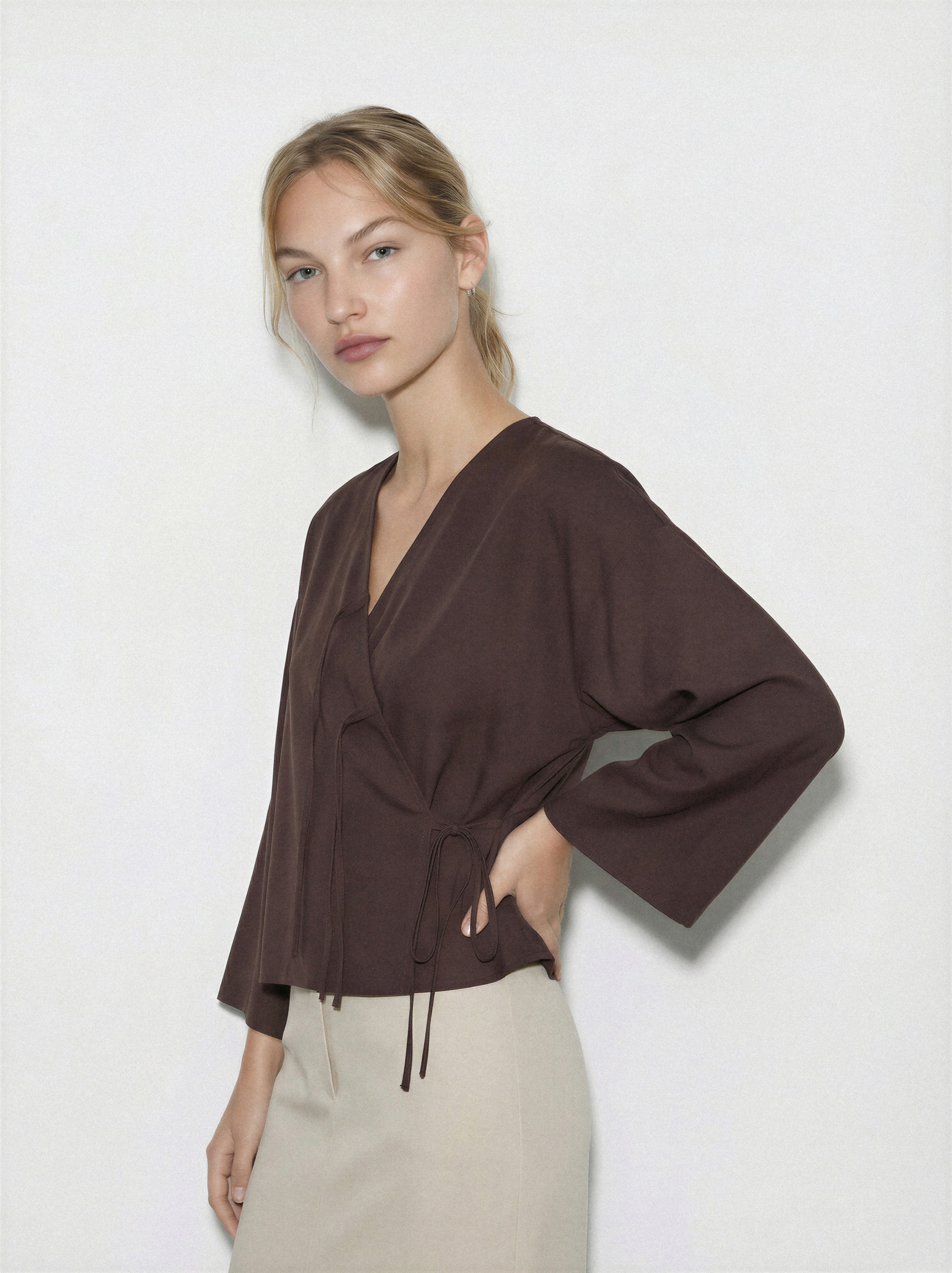 Wrap Tie Blouse