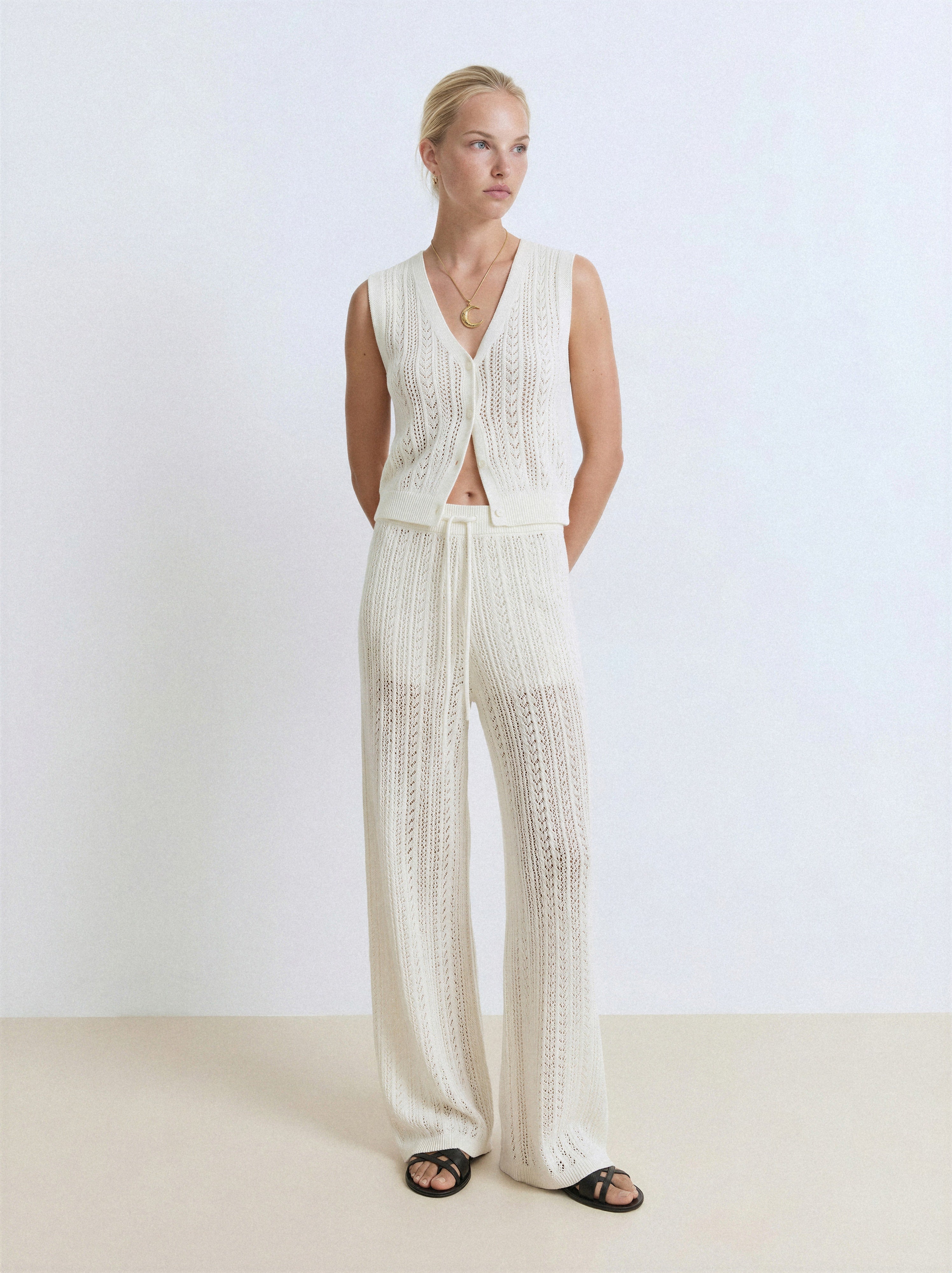 Knit Button Vest