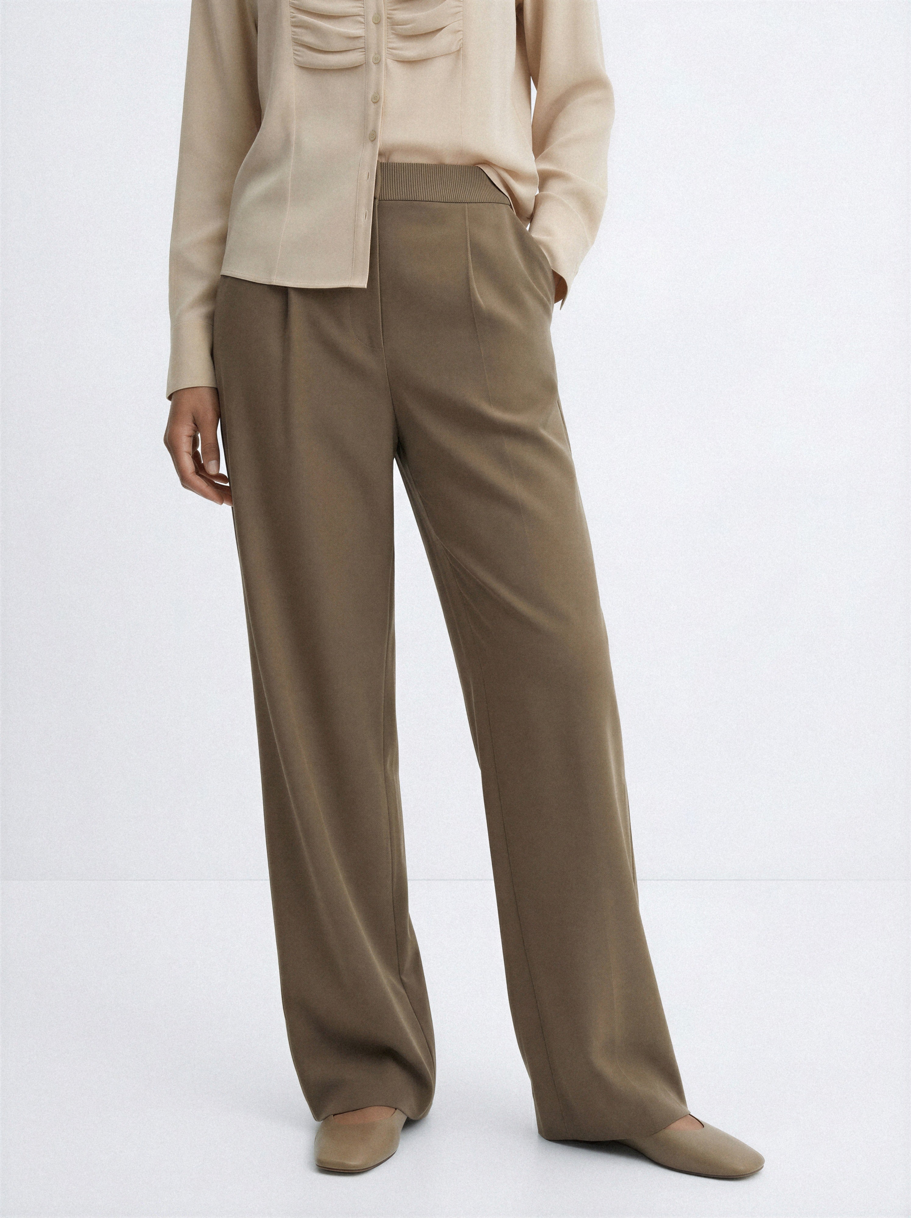 Straight-Leg Trousers