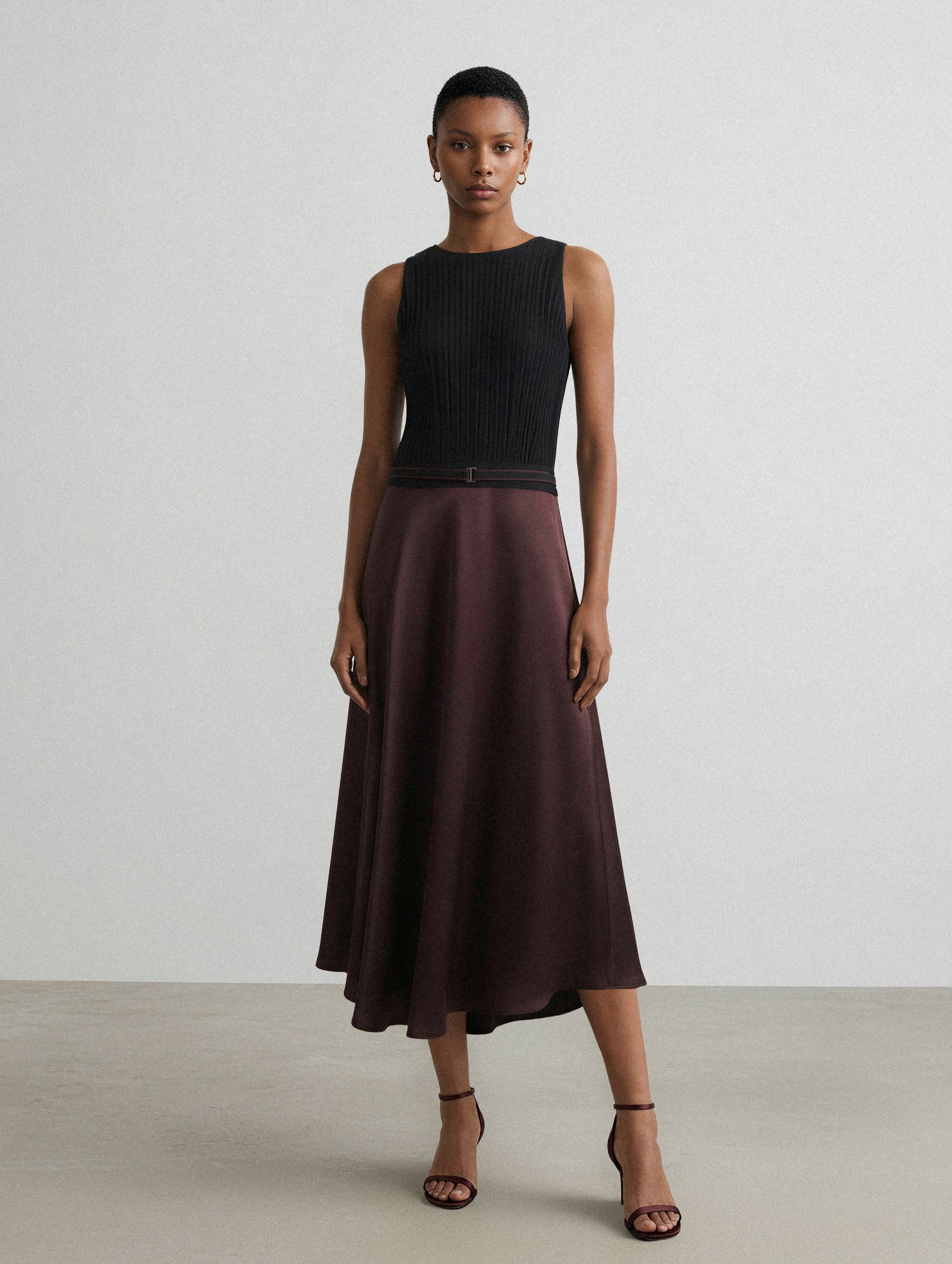 Sleeveless A-Line Dress