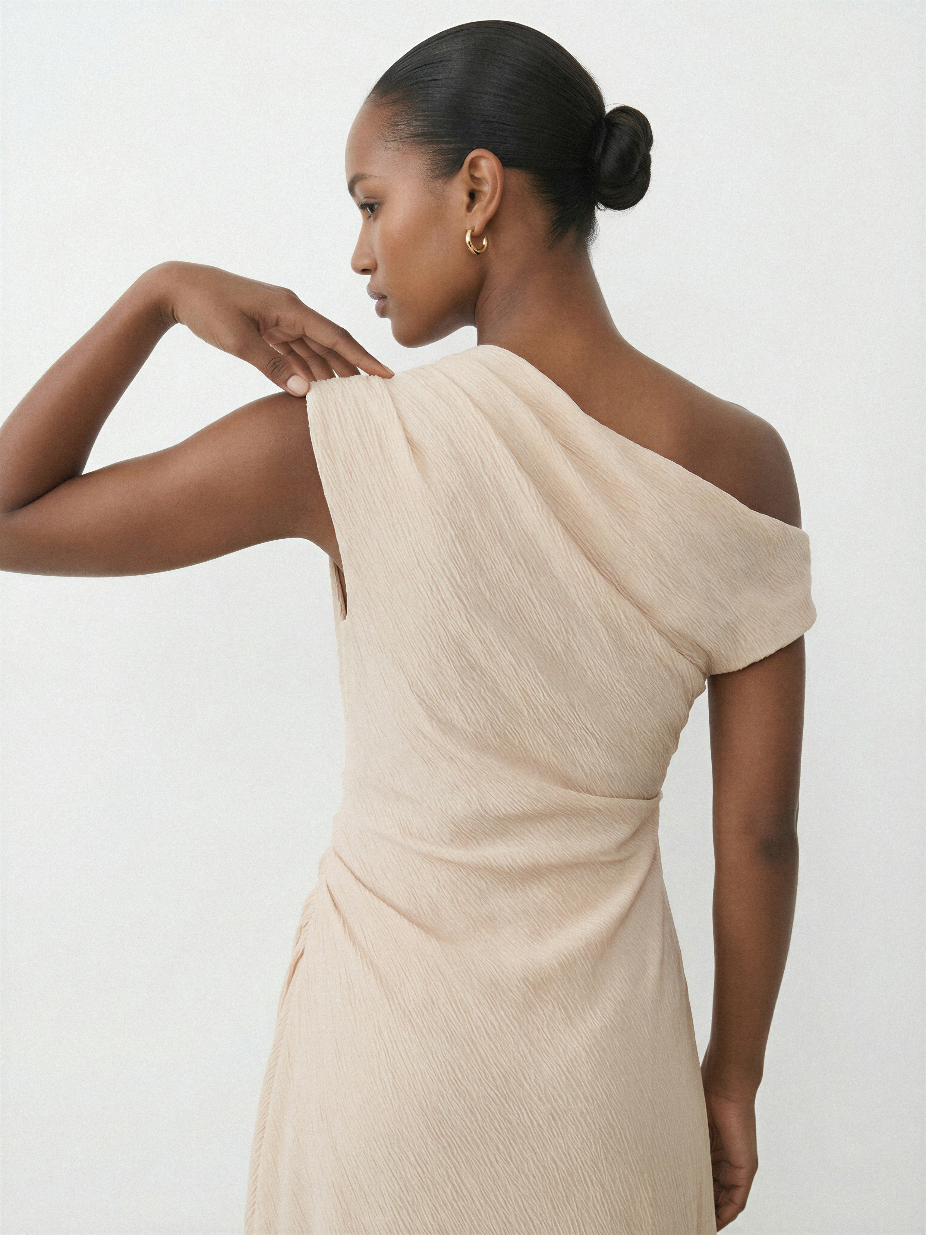 Draped Midi Dress