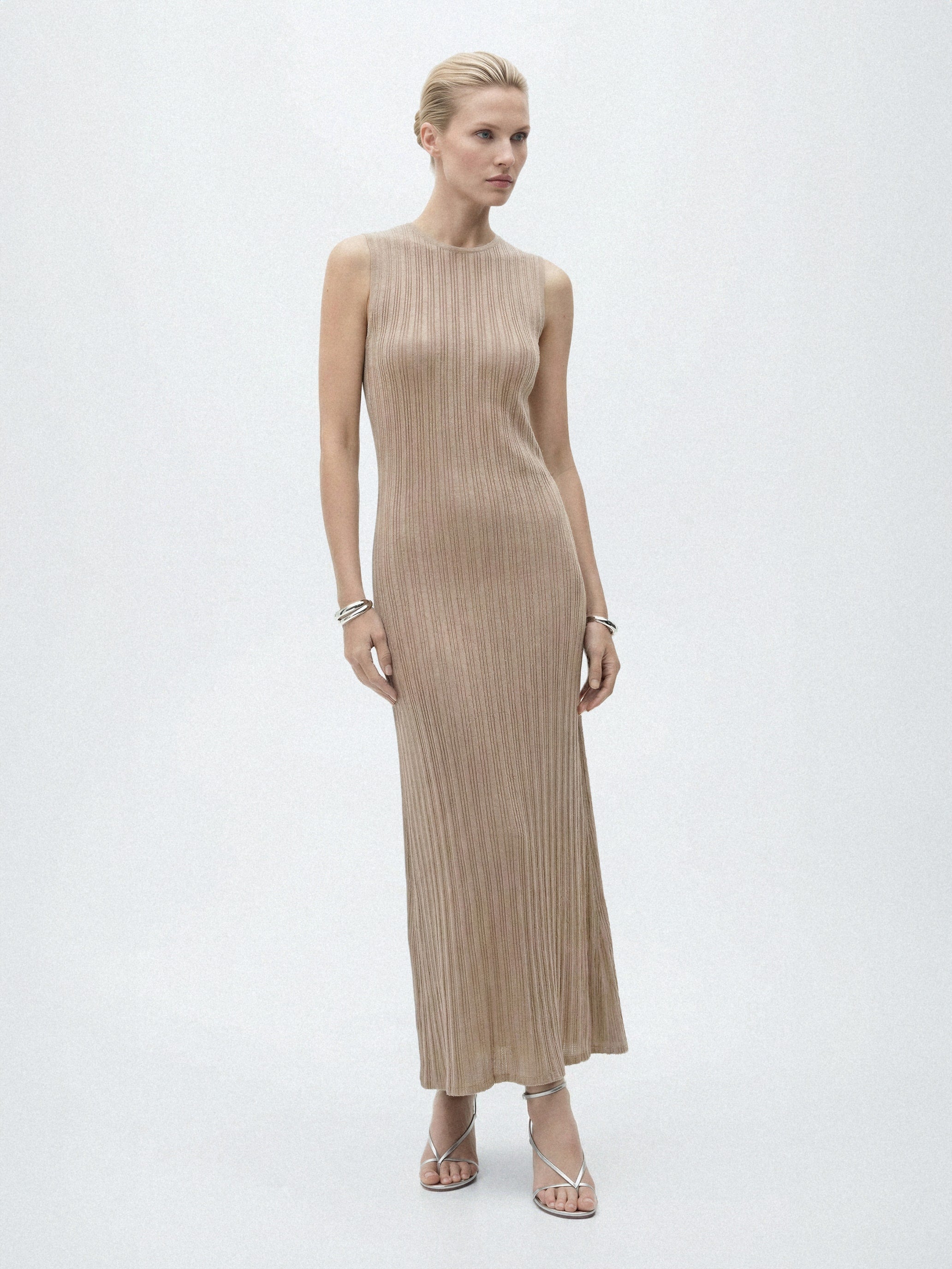 Ribbed Knit Maxi Dress
